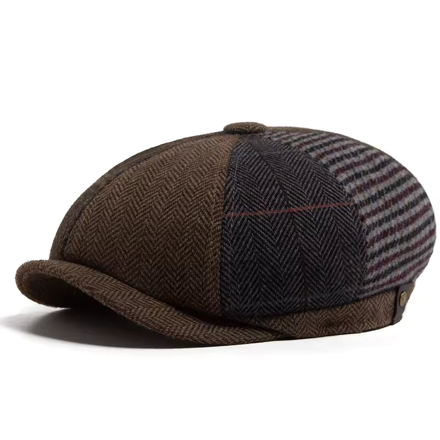 Wool Patchwork Cap