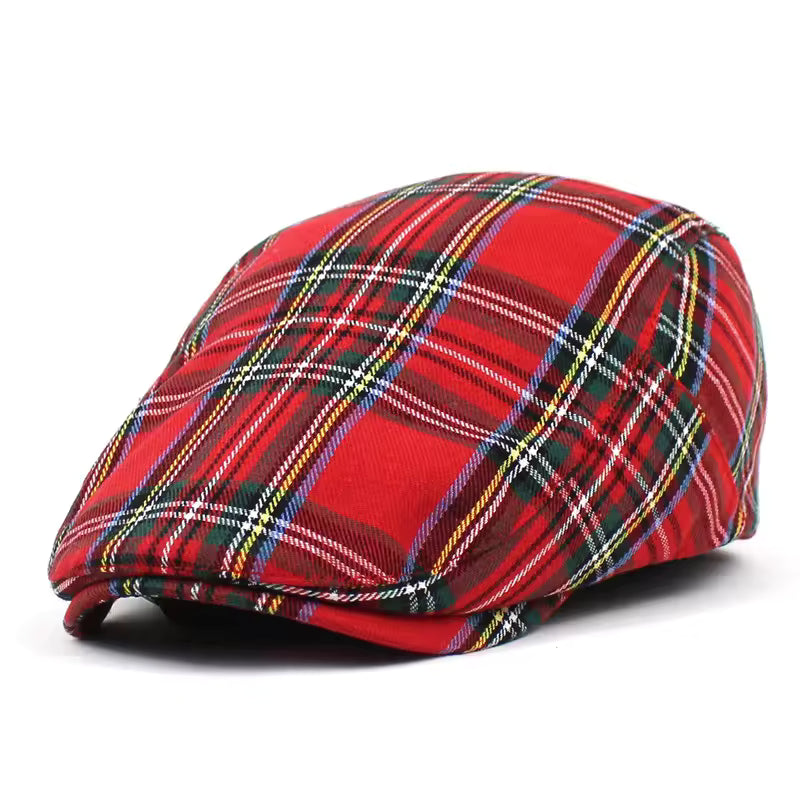 Festive Plaid Cap