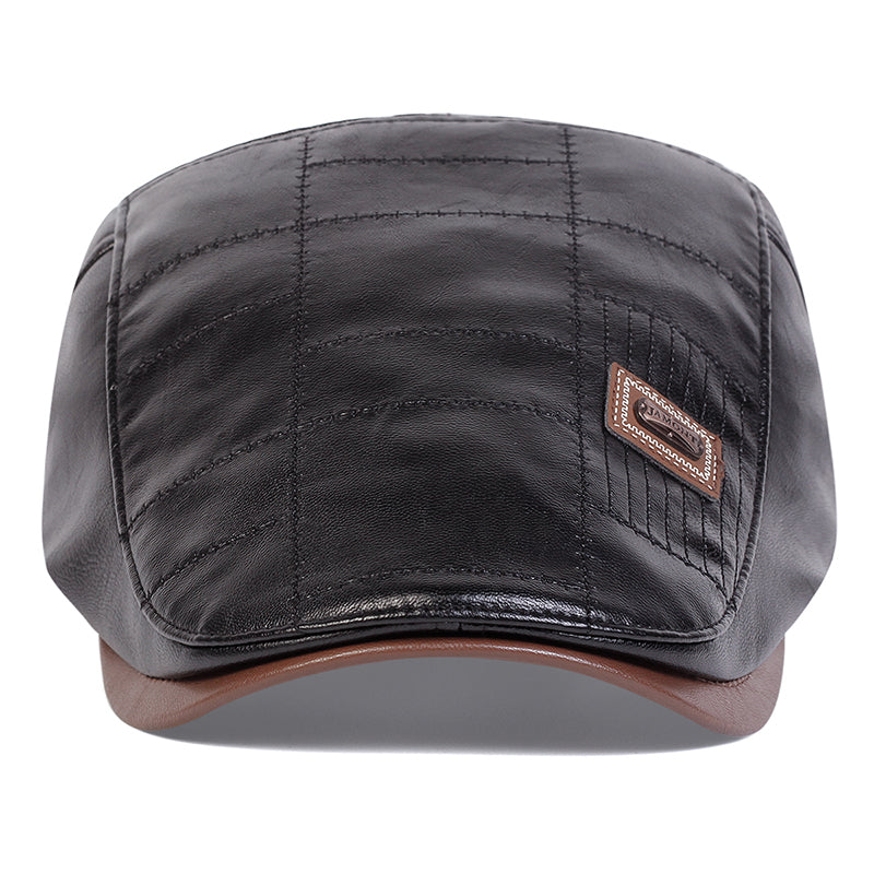 Quilted Leather Cap
